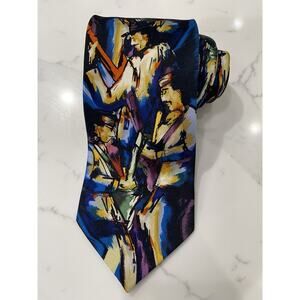 Carlos Santana Art Silk Tie 61.5 x 3.75 XL Long Music Concert